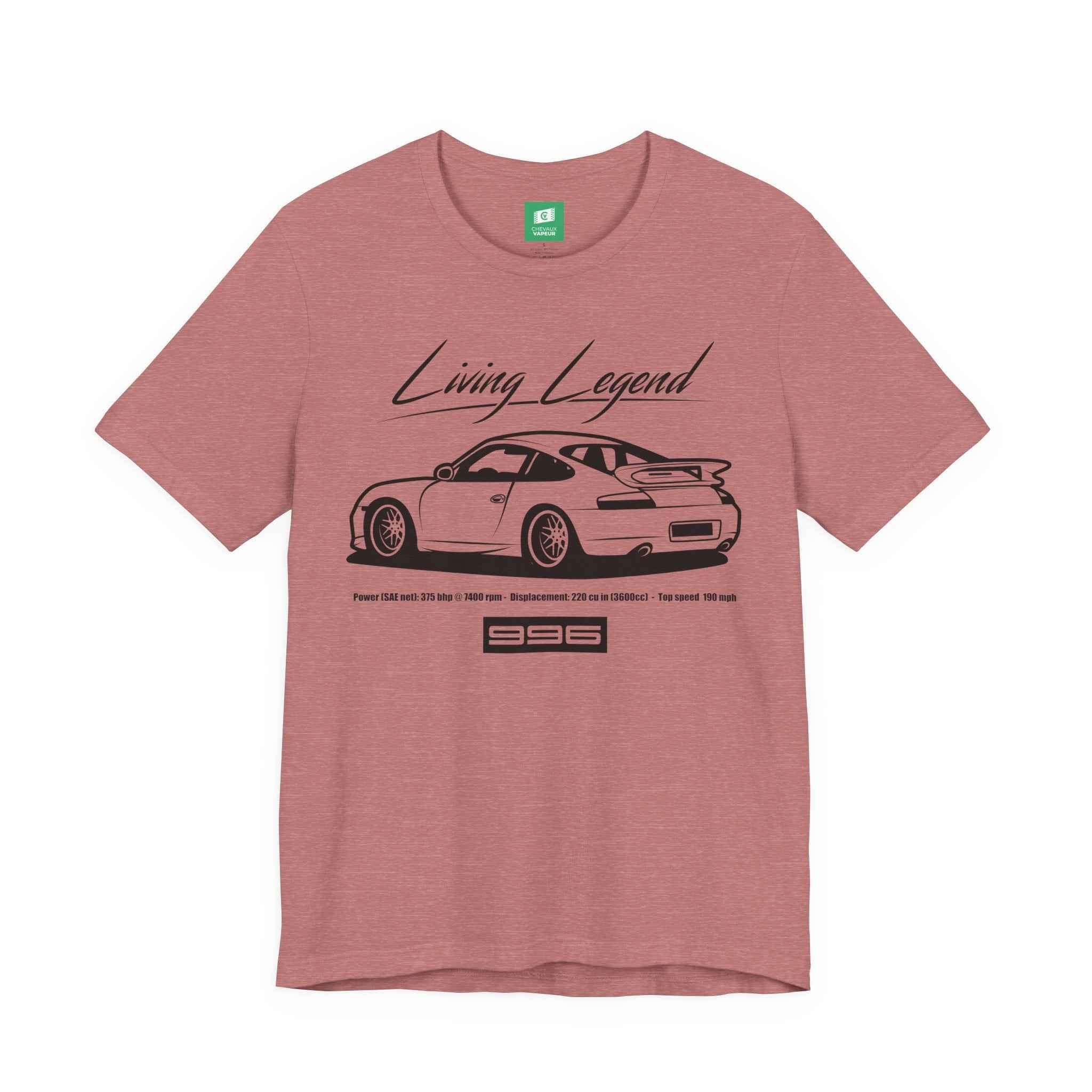 Porsche 996 T-Shirt Legends Never Die - Retro 911 Tee