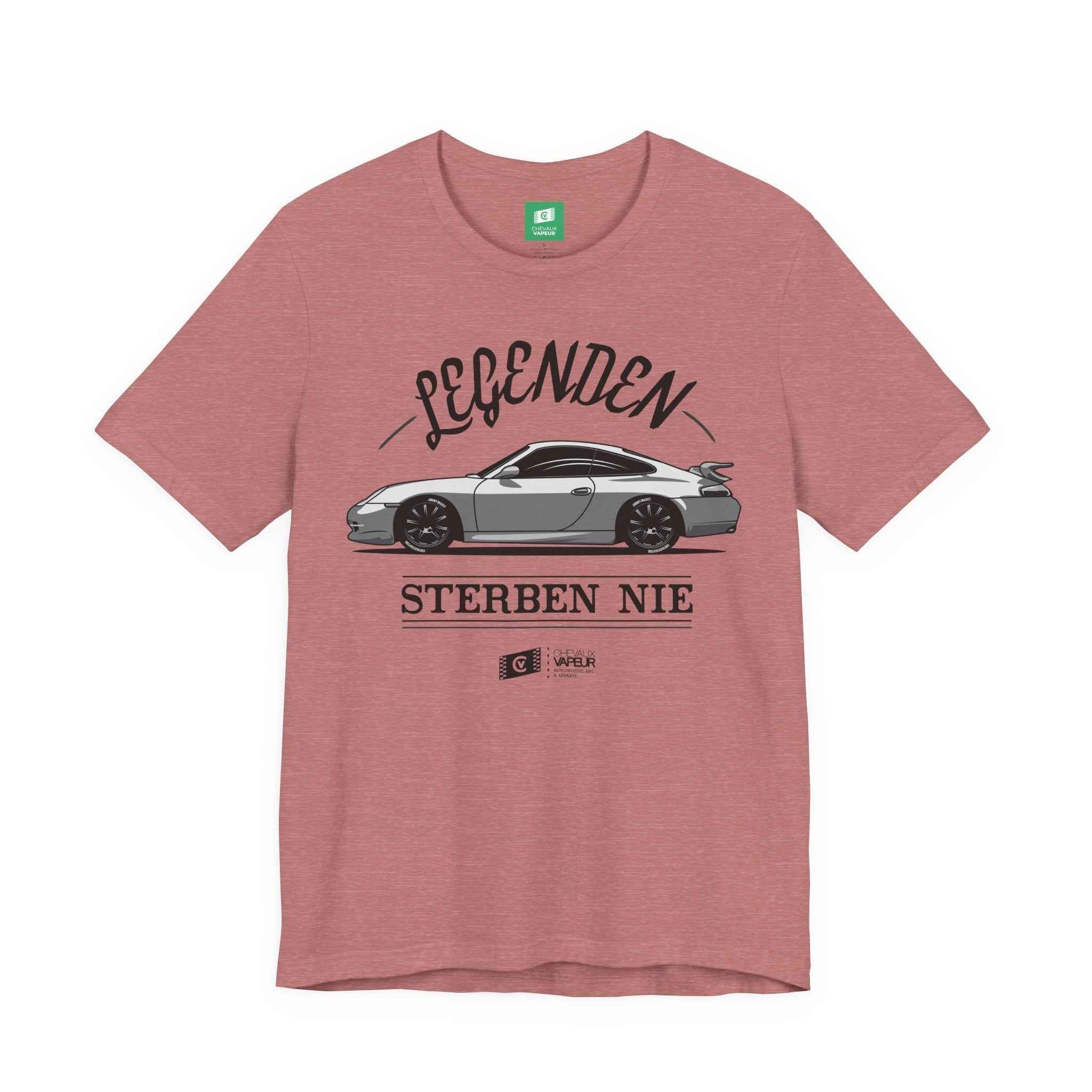 Porsche 996 GT3 T-Shirt Legends Never Die - Retro Motorsport Tee